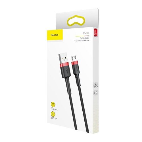 Cable Reforzado Baseus Carga Rápida Uso Rudo (micro) 2 metro.