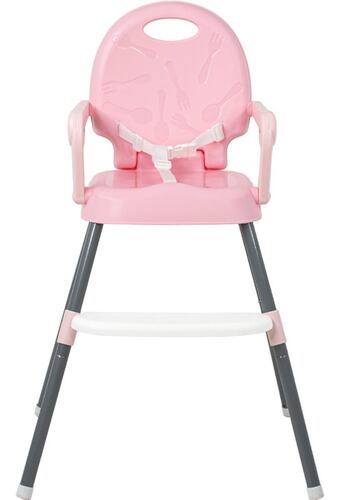 Periquera Alta Silla para Bebe Infantil Convertible 3 En 1 Color Rosa