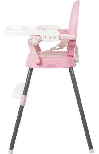 Periquera Alta Silla para Bebe Infantil Convertible 3 En 1 Color Rosa