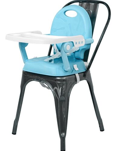 Periquera Alta Silla para Bebe Infantil Convertible 3 En 1 Color Azul