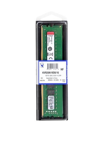 Memorian RAM DDR4 Kingston 2666 Mhz 16GB KVR26N19D8/16.