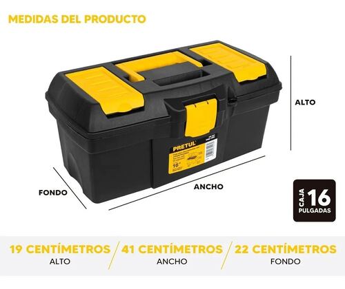 Kit 3 Cajas Para Herramientas Con Compartimentos (13' Y 16')
