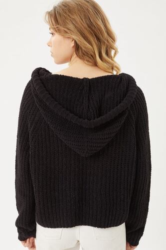 Jersey Sueter Sudadera Hoodie Con Capucha Jaretas Love Tree Talla Chica color Negro