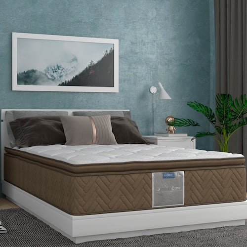 Colchón King Size Leyen Nova Restonic Ortopédico Con Colchoneta PILLOW TOP + 2 ALMOHADAS DE REGALO.