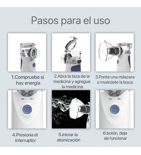 Nebulizador Terapeutico Ultrasónico De Mano Portátil