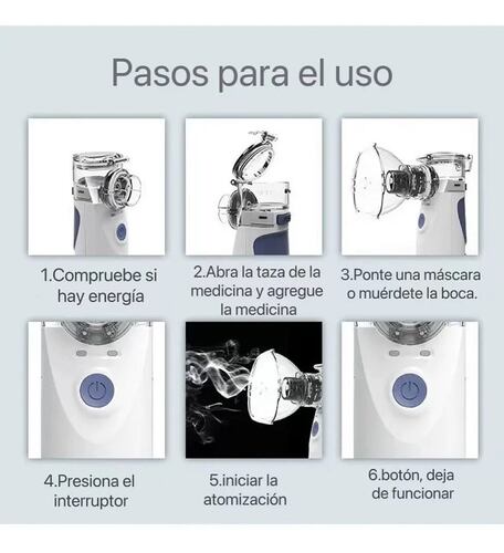 Nebulizador Terapeutico Ultrasónico De Mano Portátil