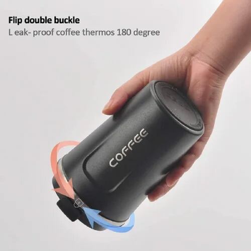 Taza Botella Termo Para Cafe 510ml Negro
