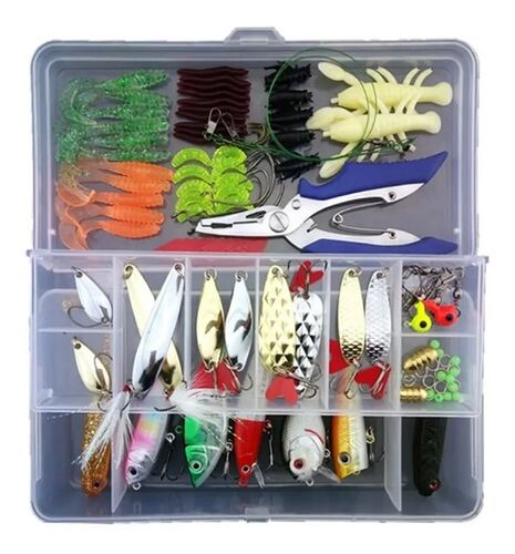 Señuelos Para Pesca De Río Kit De 108 Cebos Pesca Piezas