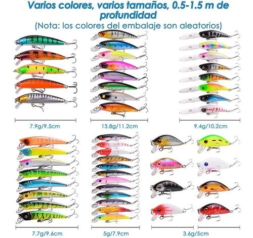 Señuelos Para Pesca Camarón De Río Realista 43 Piezas