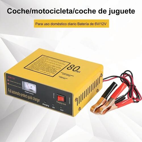 Cargador Inteligente De Batería Para Auto Y Motocicleta