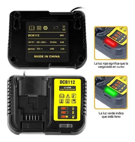 Cargador De Batería 10.8v/14.4v/20v