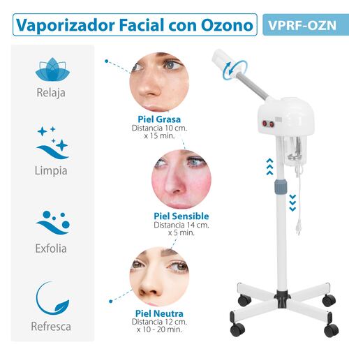 Vaporizador Facial Profesional Relajacion por Vapor de Ozono