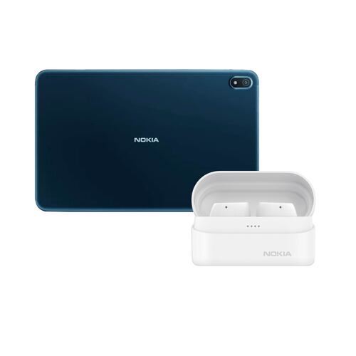 Tablet Nokia T20 4/64GB Azul oscuro + Audífonos Nokia Power Earbuds Lite Blanco