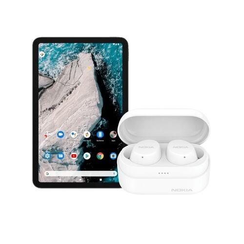 Tablet Nokia T20 4/64GB Azul oscuro + Audífonos Nokia Power Earbuds Lite Blanco