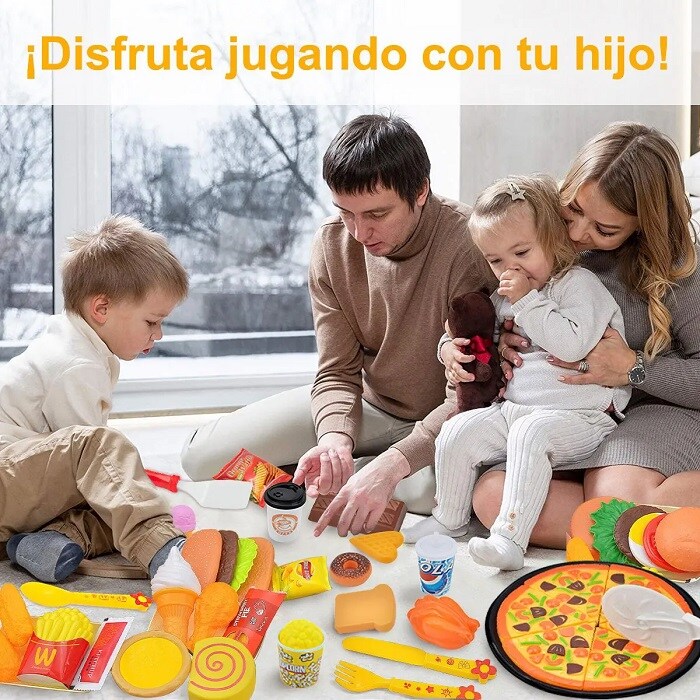 Juego De Alimentación Infantil De Madera – Juguete Imitación De Comida Con Pinzas, Tarjetas Y Osito, Para Aprender A Clasificar Alimentos Y Desarrollar Habilidades Motoras Finas, De 3 Años En Adelante