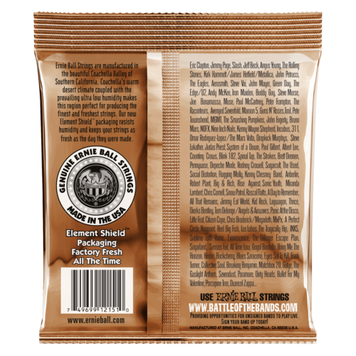 Cuerdas para Guitarra Acústica Fósforo/Bronce Calibre 10-52 Ernie Ball 2151