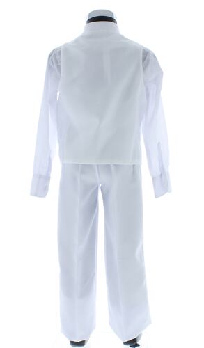 Traje de Niño Tres Piezas Color Blanco 2 a 18 Años.