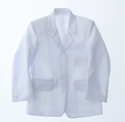 Traje de Niño Tres Piezas Color Blanco 2 a 18 Años.