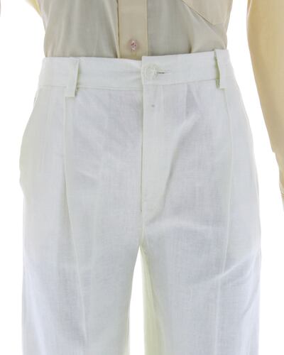 Traje de Niño Tres Piezas Lino Color Hueso 2890 2 a 18 Años.