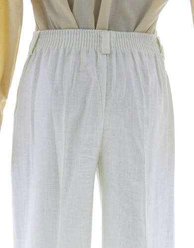 Traje de Niño Tres Piezas Lino Color Hueso 2890 2 a 18 Años.