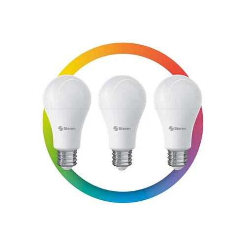 3 Focos Led Wi-fi Multicolor, De 10 W | Shome-120/3