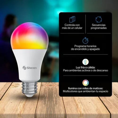 3 Focos Led Wi-fi Multicolor, De 10 W | Shome-120/3