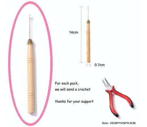 Kit De Extension De Cabello Con Brillos 120cm 12 Colores