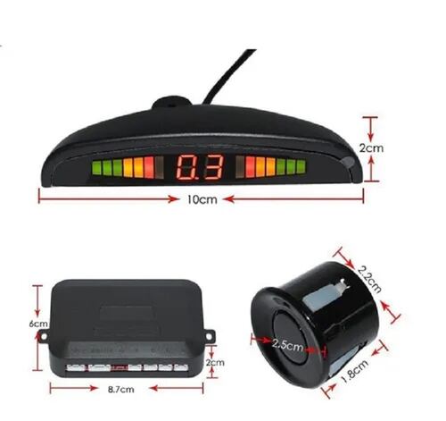 Kit Sistema De Radar con 4 sensores Rojo 