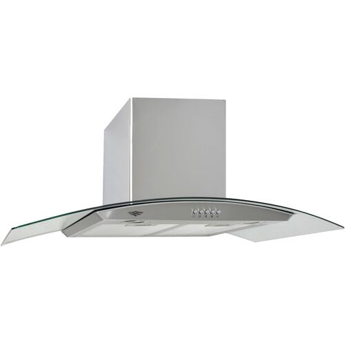 Campana Extractora  Cristal Templado 90 cm Acero Inoxidable Cocina Pared Gutstark