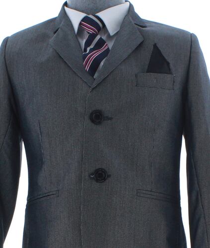 Traje de Vestir Niño Tres Piezas Color Gris 2915 4 a 18 Años.