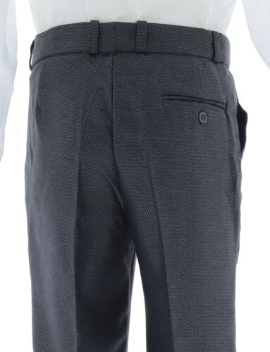 Traje de Vestir Niño Tres Piezas Color Gris Oscuro 2921 12 a 16 Años.
