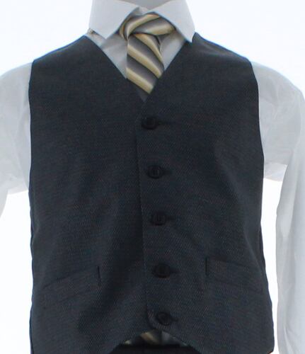 Traje de Vestir Niño Tres Piezas Color Gris Oscuro 2921 12 a 16 Años.