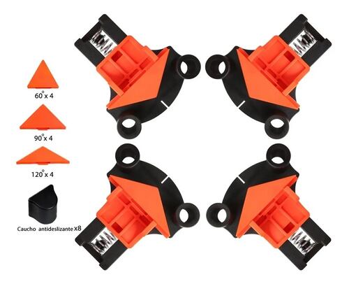 Abrazadera De Ángulo Recto 90/60/120 Grados Para Carpintería