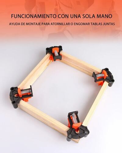 Abrazadera De Ángulo Recto 90/60/120 Grados Para Carpintería