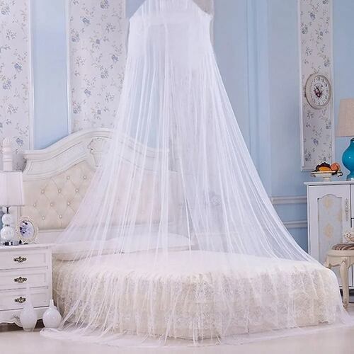 Mosquitera Para Cama Para Cama Individual Y Doble, Blanco