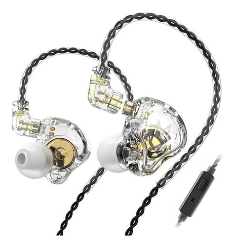 Audífonos In-ear Trn Mt1 Blanco Transparente,con Micrófono