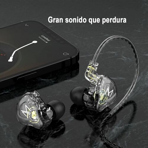Audífonos In-ear Trn Mt1 Blanco Transparente,con Micrófono