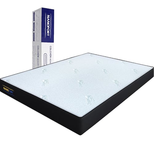 Colchon Memory Foam 3 Capas Ortopedico Matrimonial Nanofort