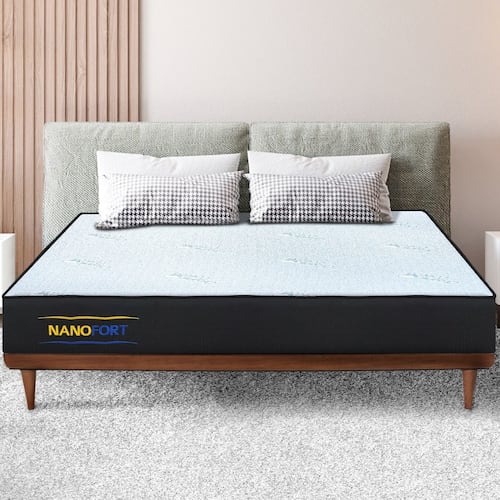Colchon Memory Foam 3 Capas Ortopedico Matrimonial Nanofort