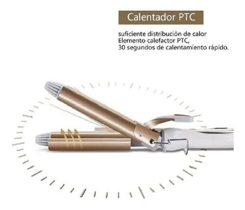 Rizadora De Cabello 3 Tubos Ferro  de Ceramica  
