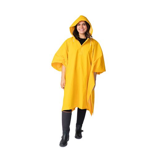 Impermeable Poncho Lluvias capamanga con reflejante Uso rudo Unitalla ...