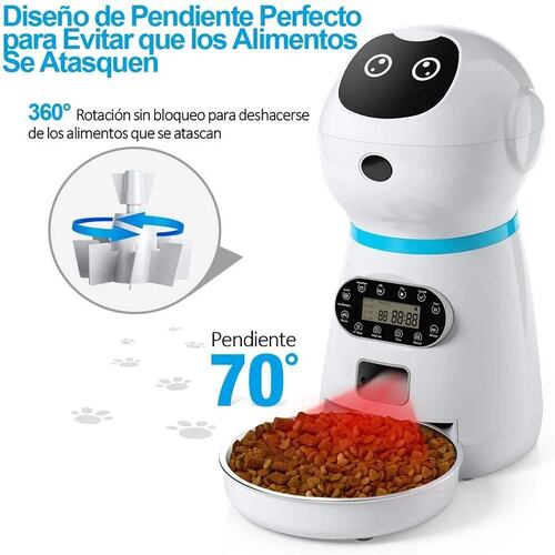 Dispensador De Alimento Automatico Para Perros Y Gatos 