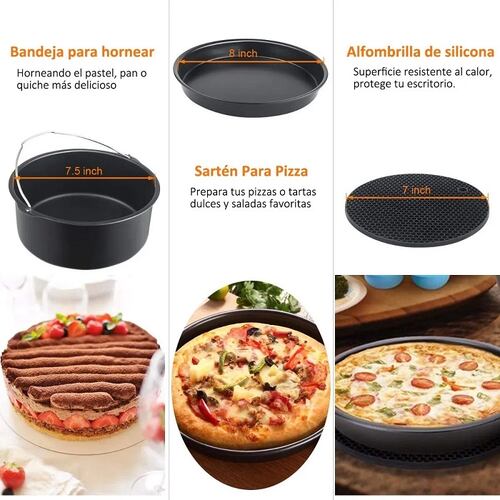 Set 8 Accesorios Para Freidora De Aire 