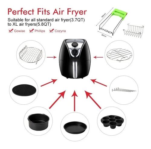 Set 8 Accesorios Para Freidora De Aire 