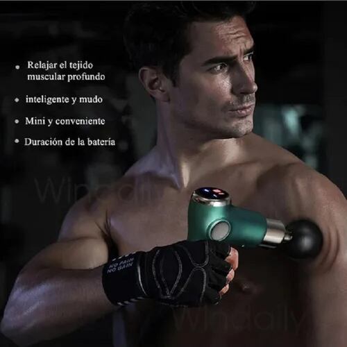 Mini Pistola Masajeador Fascial Relajación Muscular Portátil