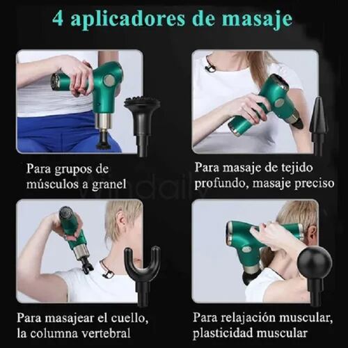 Mini Pistola Masajeador Fascial Relajación Muscular Portátil