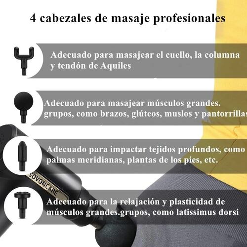 Mini Pistola Masajeador Fascial Relajación Muscular Portátil