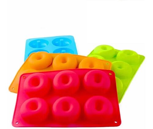 Molde De Silicona Para Dona 4 Piezas