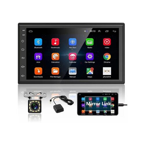 7 Pulgadas Coche Estereo Android Gps Doble Din Con Camara