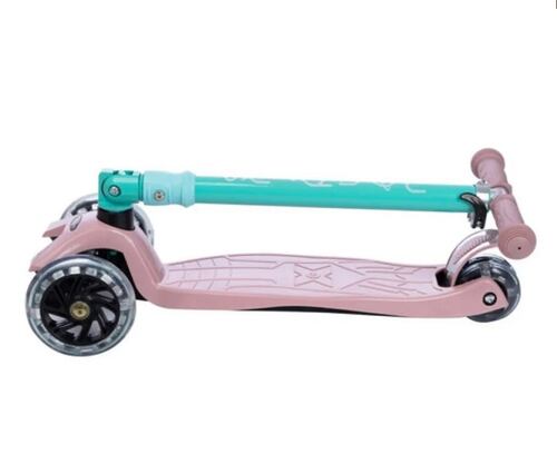 Monopatín De Pie Scooters Rosa Con Verde